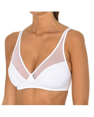 Non-wired bra with elastic sides 04974 woman