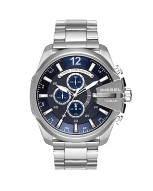 Diesel Mens Mega Chief Series Silver Watch DZ4417