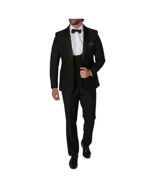 Men's Black 3 Piece Tuxedo Suit