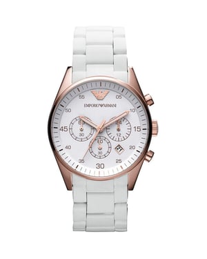 Emporio Armani AR5919 Horloge Sportivo voor heren Wit