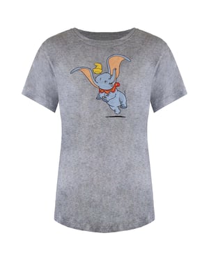 Disney Happy Dumbo Womens Grey T-Shirt