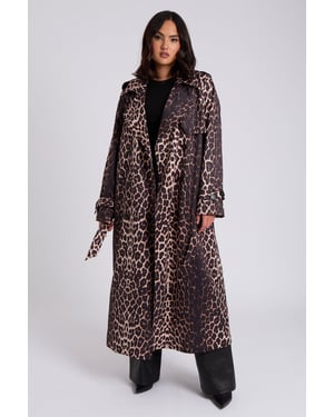Urban Bliss Leopard Print Trench