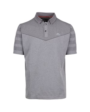 Trespass Mens Nab TP75 Active Polo Shirt (Grey Marl)