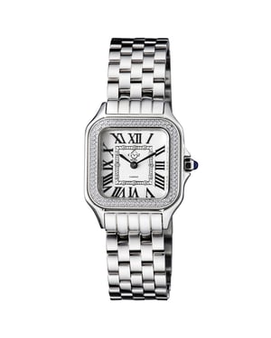 GV2 Milan Women's Swiss Quartz Silver Dial Stainless Steel Diamonds Watch