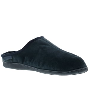 Hush Puppies Ashton Men's Leather Mule Slipper Navy