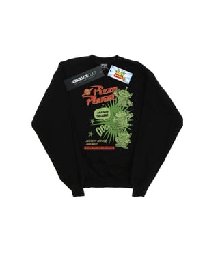 Disney Dames/Dames Toy Story 4 Pizza Planet Little Green Men Sweatshirt (Zwart)