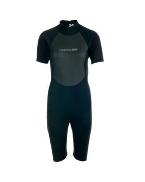 Trespass Scubadive 3mm kort våtdräkt för damer/kvinnor (svart)