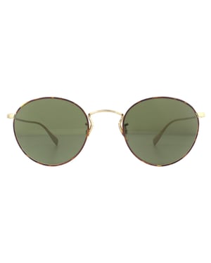 Oliver Peoples Zonnebril Coleridge OV1186S 530552 Gouden Schildpad G-15 Groen