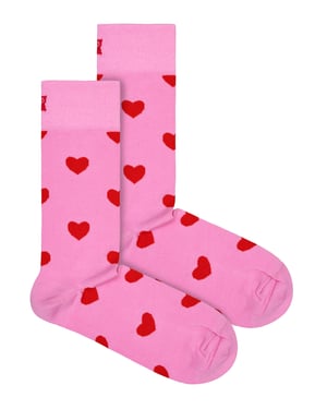 Happy Socks - Noviteiten Hart Design Sokken | Geweldig Cadeau - Hart