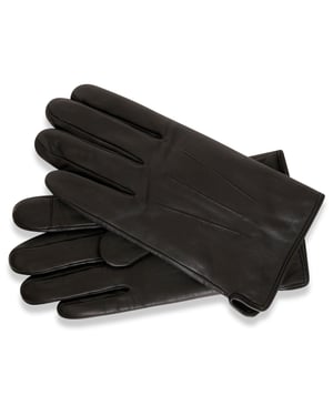 Barneys Originals Black Classic Leather Glove