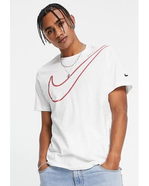 Nike Sportswear T-shirt voor heren met groot logo in wit