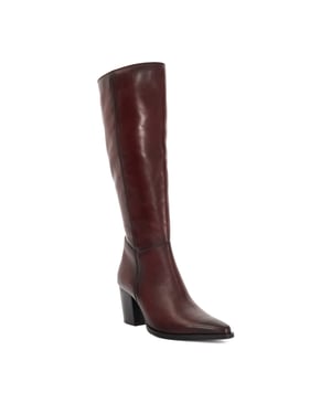 Dune Ladies Silahs - Leather Western Knee High Boots