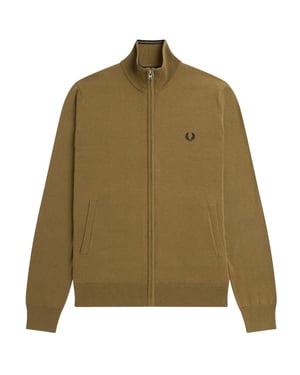 Fred Perry Brown Classic Zip Sweatshirt
