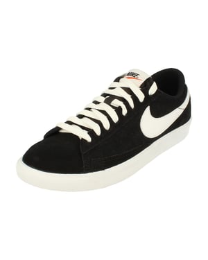 Nike Blazer Low Prm Vntg Suède Heren Zwarte Sneakers