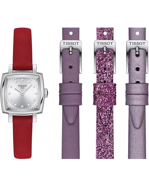 Tissot Lovely Square Valentines Women's Red Watch T0581091603600