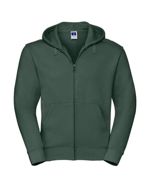 Russell Mens Authentic Full Zip Hoodie (Bottle Green)