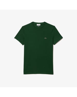 Lacoste Men's Crew Neck T-shirt in Dark Green