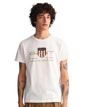 Gant | Mens Crew Neck T-Shirt Archive Shield