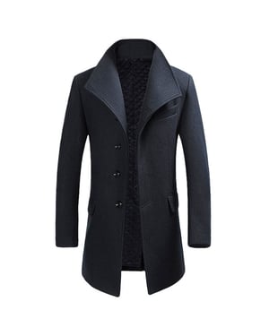Allthemen Herr Ullrock Vinter Business Slim fit Lapel Coat Grå