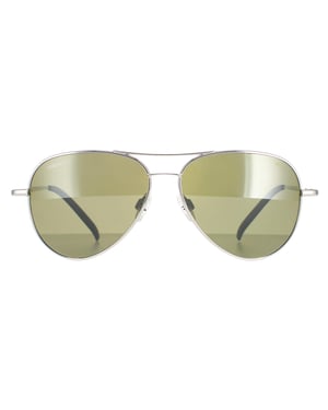 Serengeti zonnebril Carrara kleine SS016001 glanzend zilver gepolariseerd groen 555 nm