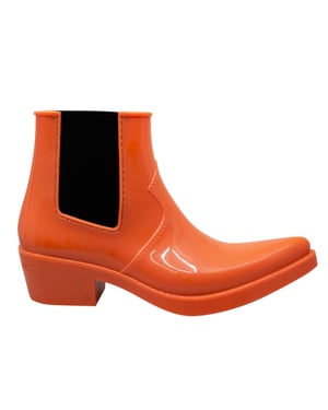 Calvin Klein Carol Rubber Womens Oranje Wellington Laarzen