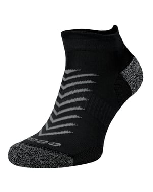 Comodo - Hi Viz Running Socks | Lightweight Anti Blister Sports Socks - Black