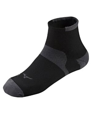 Mizuno Race Low Mens Black/Grey Running Socks