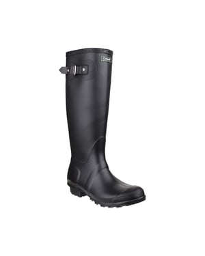 Cotswold Sandringham Buckle-Up Womens Wellington Boots (Zwart)