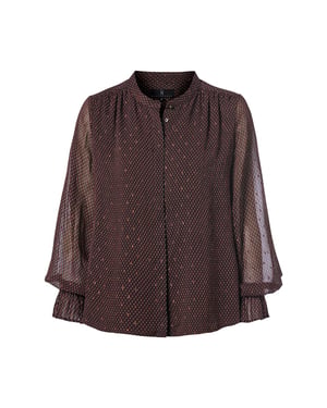 Jackson Print Blouse Bruin