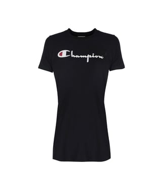 Champion T-Shirt Lång topp Dam Svart