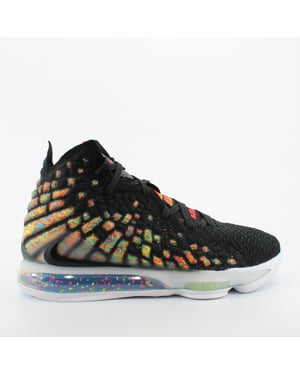 Nike Lebron XVII Zwart Textiel Unisex Lace Up Trainers BQ3178 005