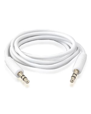 GVC Audio Jack 3.5mm Stereo Aux-in Cable, 1 Metre - White
