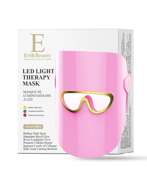 LED Light Therapy Glow & Renew Mask - 3 Color Modes