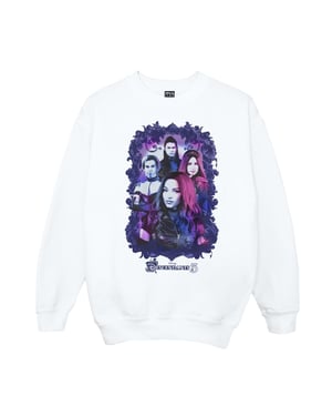 Disney Girls The Descendants Group Attitude Sweatshirt (White)