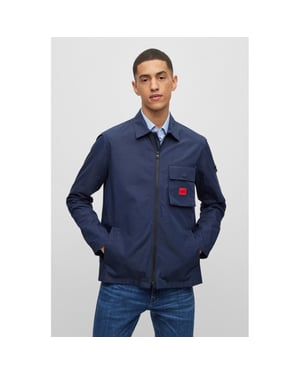 HUGO Emmond Mens Zip Overshirt