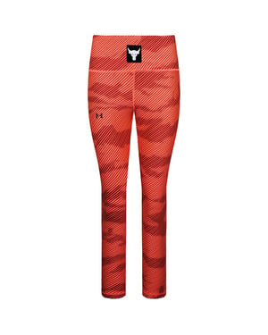 Under Armour Project Rock Dam Orange Ankle Leggings