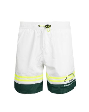 Karl Lagerfeld Zwemshorts Golf Heren Wit