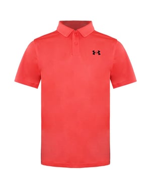 Under Armour kortärmad polotröja med krage Röd Kids Performance 1364425 690