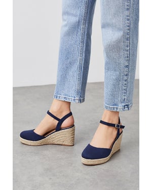 Wide Fit Rumor Closed Toe Wedges