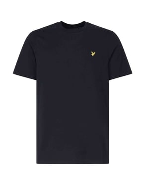 Lyle & Scott merk borstlogo donker marineblauw T-shirt