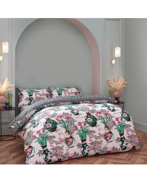 Ishiko Floral Reversible Duvet Cover Set