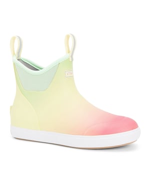 Xtratuf Ankle Deck Rubber Yellow Aurora Wellington Boots
