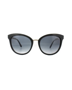 Tom Ford Zonnebril 0461 Emma 05 W Zwart Goud Blauw Verloop