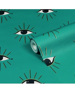 Theia Abstract Eye Printed Wallpaper