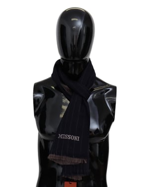 Missoni Heren Bruine Wollen Unisex Nek Wikkel Sjaal