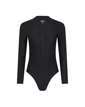 Mountain Warehouse Dames/Dames Surfer Eendelig Zwempak Met Lange Mouwen (Jet Zwart)