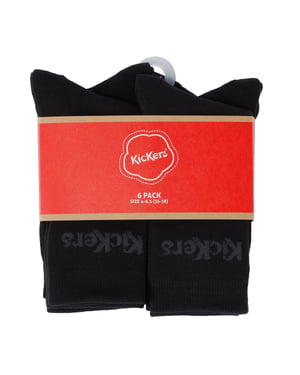 Kickers 6 PK Zwarte Sokken