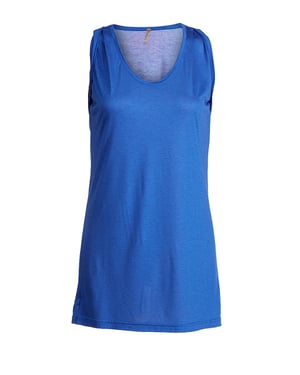 Mouwloze tuniek met plooidetail