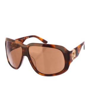 LO736S dames vierkante acetaten zonnebril