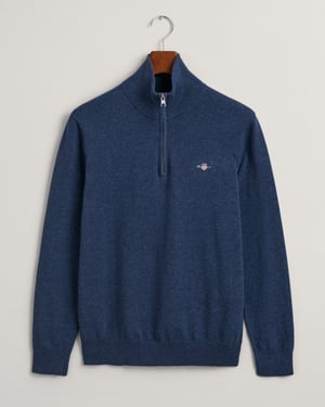 GANT Mens Classic Cotton Half zip Jumper